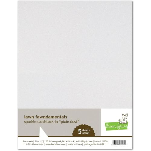 Lawn Fawn - Sparkle Cardstock - Pixie Dust