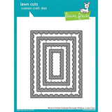 Lawn Fawn - Lawn Cuts - Reverse Stitched Scalloped Rectangle Windows Dies