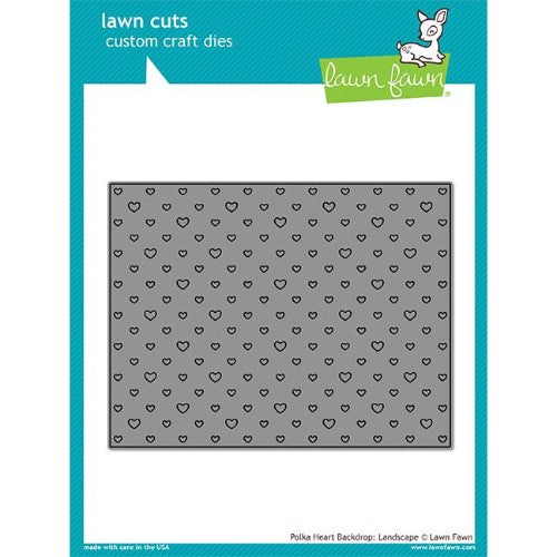 Lawn Fawn - Polka Heart Backdrop: Landscape