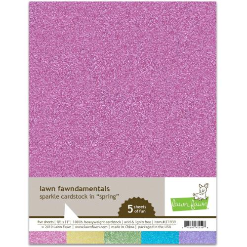 Lawn Fawn - Sparkle Cardstock - Spring