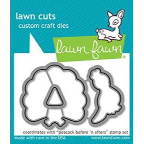 Lawn Fawn - Peacock Before 'N Afters - Lawn Cuts