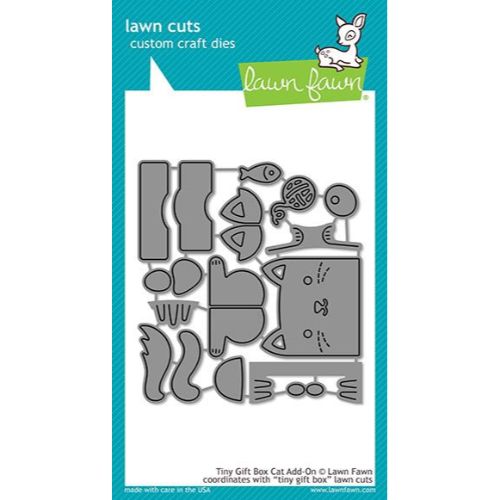 Lawn Fawn - Tiny Gift Box Cat Add-On