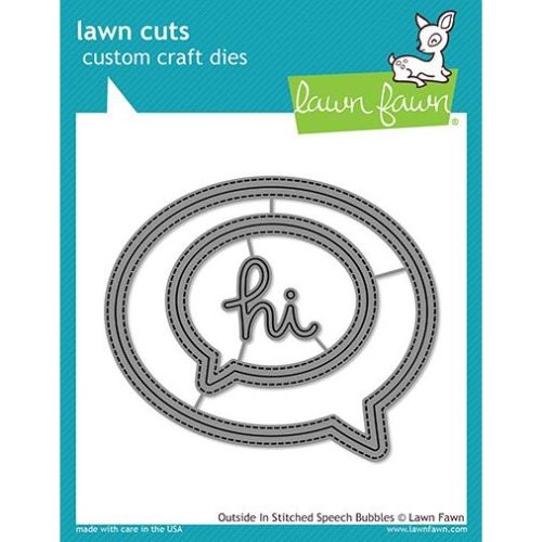 Lawn Fawn - Outside In Stitched Speech Bubbles