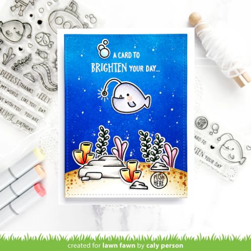 Lawn Fawn - Stamps - Anglerfish Flip-Flop