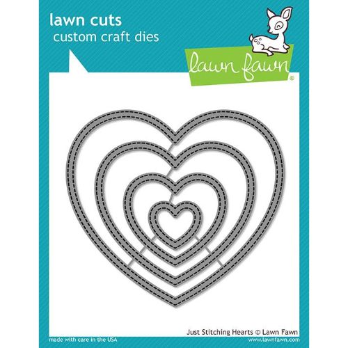 Lawn Fawn - Just Stitching Hearts Dies