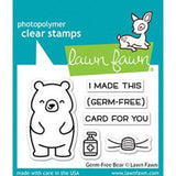 Lawn Fawn - Stamps - Germ-Free Bear