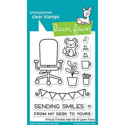 Lawn Fawn - Stamps - Virtual Friends Add-on