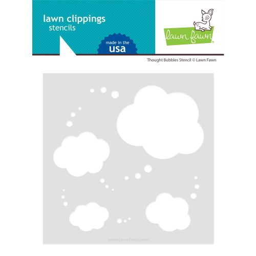 Lawn Fawn - Lawn Clippings - Thought Bubbles Stencil