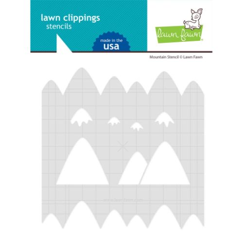 Lawn Fawn - Lawn Clippings - Mountain Stencil