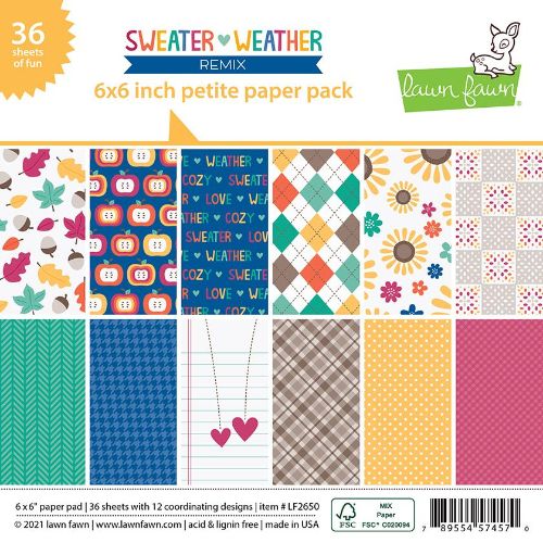 Lawn Fawn - Paper - Sweater Weather Remix - Petite Paper Pack