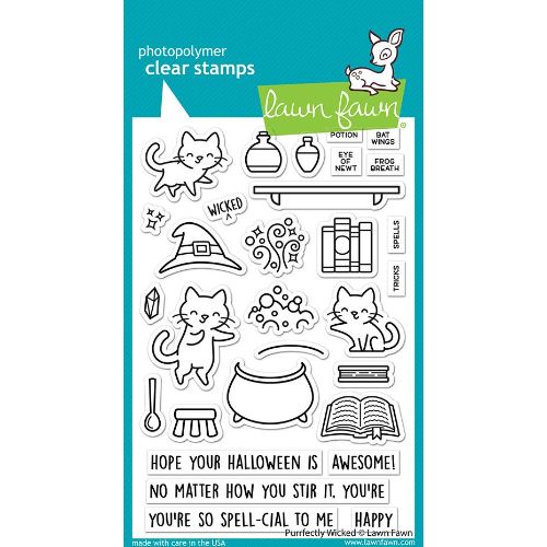 Lawn Fawn - Stamps - Purrfectly Wicked