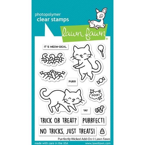 Lawn Fawn - Stamps - Purrfectly Wicked Add-On