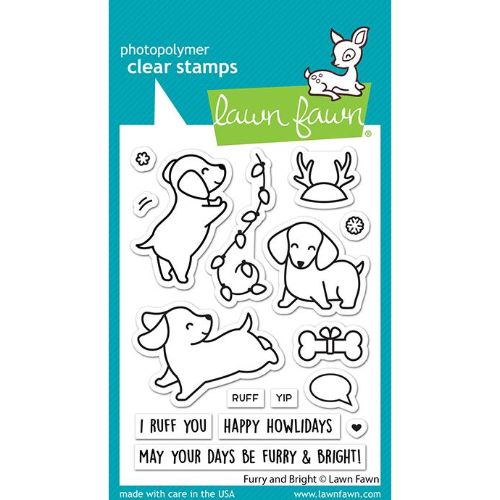 Lawn Fawn - Stamps - Furry and Bright