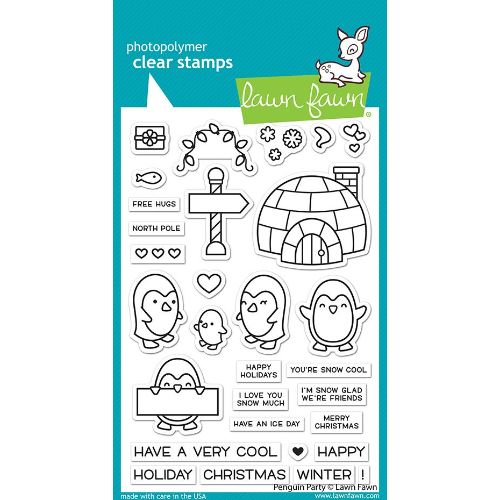 Lawn Fawn - Stamps - Penguin Party