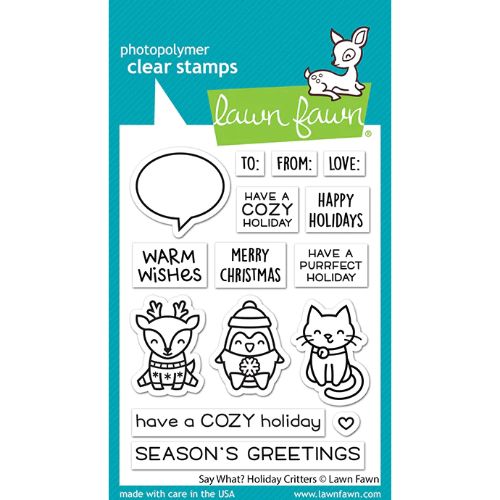 Lawn Fawn - Stamps - Say What? Holiday Critters