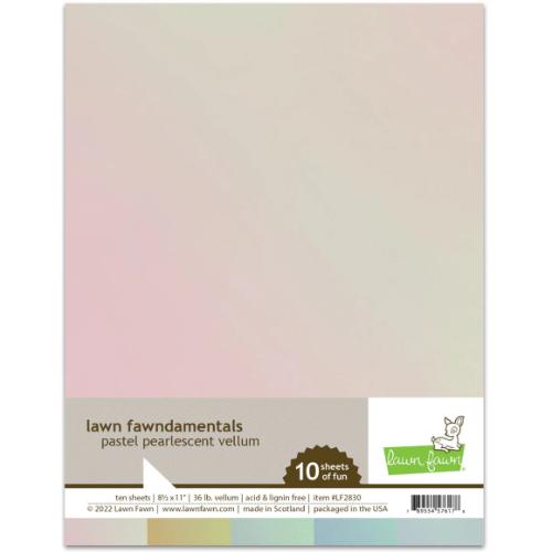 Lawn Fawn - Cardstock - Vellum - Pastel Pearlescent Pack