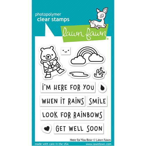 Lawn Fawn - Stamps - Here for You Bear
