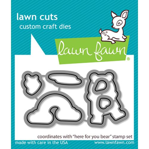 Lawn Fawn - Lawn Cuts - Here for You Bear Dies