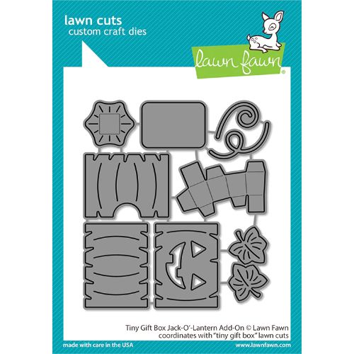 Lawn Fawn - Lawn Cuts - Tiny Gift Box Jack-O'-Lantern Add-On Dies
