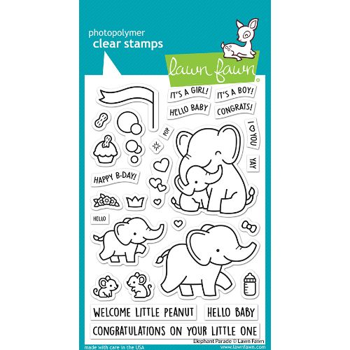 Lawn Fawn - Stamps - Elephant Parade