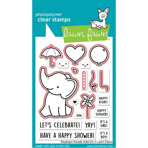 Lawn Fawn - Lawn Cuts - Elephant Parade Add-On Dies