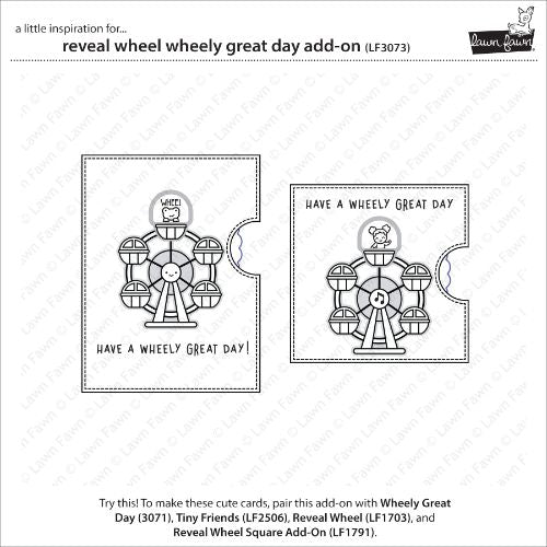 Lawn Fawn - Lawn Cuts - Reveal Wheel Wheely Great Day Add-On Dies