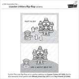 Lawn Fawn - Stamps - Coaster Critters Flip-Flop