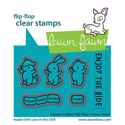 Lawn Fawn - Lawn Cuts - Coaster Critters Flip-Flop Dies