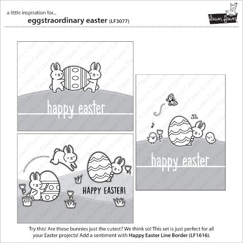 Lawn Fawn - Stamps - Eggstraordinary Easter