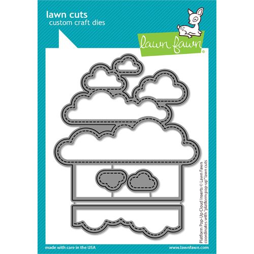 Lawn Fawn - Lawn Cuts - Platform Pop-Up Cloud Inserts Dies