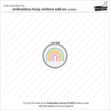 Lawn Fawn - Lawn Cuts - Embroidery Hoop Rainbow Add-On Die