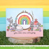 Lawn Fawn - Lawn Cuts - Embroidery Hoop Rainbow Add-On Die