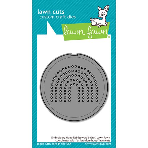 Lawn Fawn - Lawn Cuts - Embroidery Hoop Rainbow Add-On Die