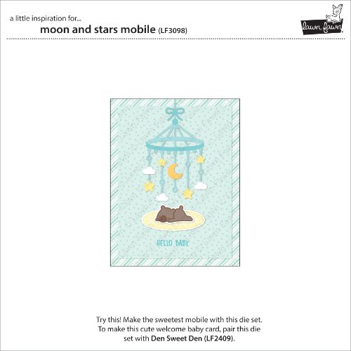 Lawn Fawn - Lawn Cuts - Moon and Stars Mobile Dies