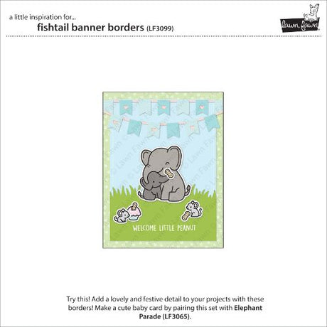 Lawn Fawn - Lawn Cuts - Fishtail Banner Borders Dies