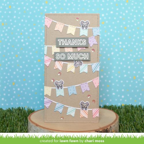 Lawn Fawn - Lawn Cuts - Fishtail Banner Borders Dies