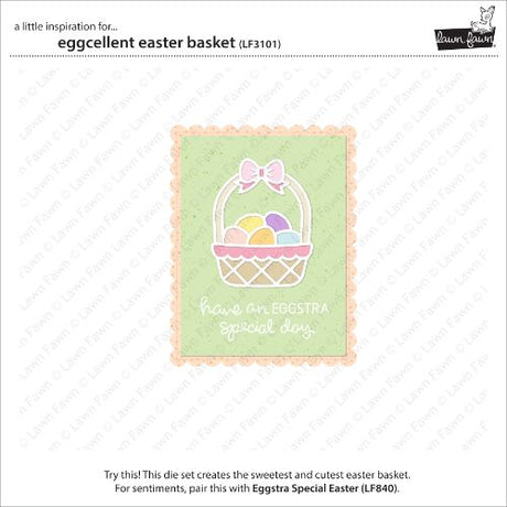 Lawn Fawn - Lawn Cuts - Eggcellent Easter Basket Dies