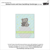 Lawn Fawn - Lawn Cuts - Dotted Moon and Stars Backdrop: Portrait Die