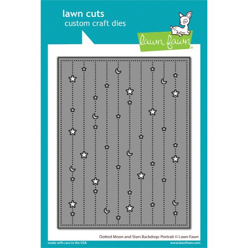 Lawn Fawn - Lawn Cuts - Dotted Moon and Stars Backdrop: Portrait Die