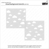 Lawn Fawn - Lawn Clippings - Cloud Background Stencils