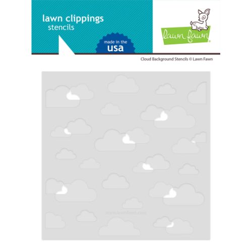 Lawn Fawn - Lawn Clippings - Cloud Background Stencils