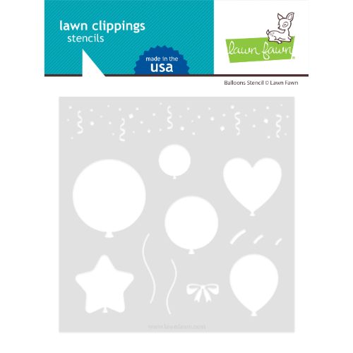Lawn Fawn - Lawn Clippings - Balloons Stencil