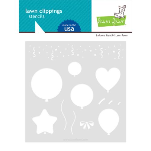 Lawn Fawn - Lawn Clippings - Balloons Stencil