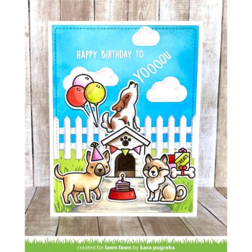 Lawn Fawn - Stamps - Yappy Birthday