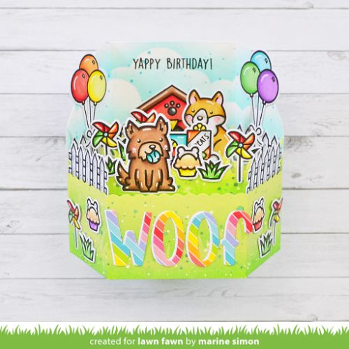 Lawn Fawn - Stamps - Yappy Birthday