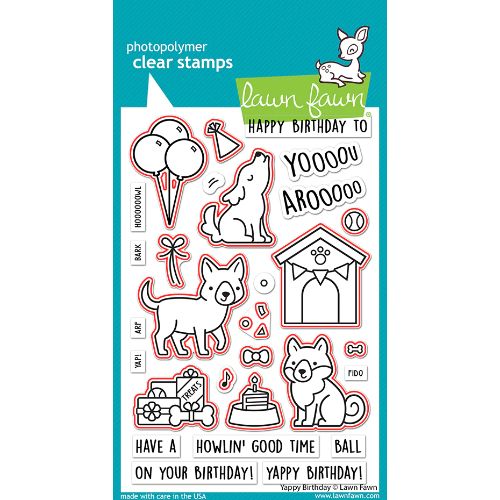 Lawn Fawn - Lawn Cuts - Yappy Birthday Dies