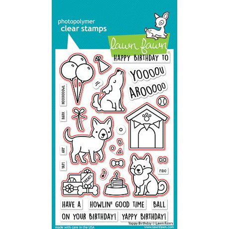 Lawn Fawn - Lawn Cuts - Yappy Birthday Dies