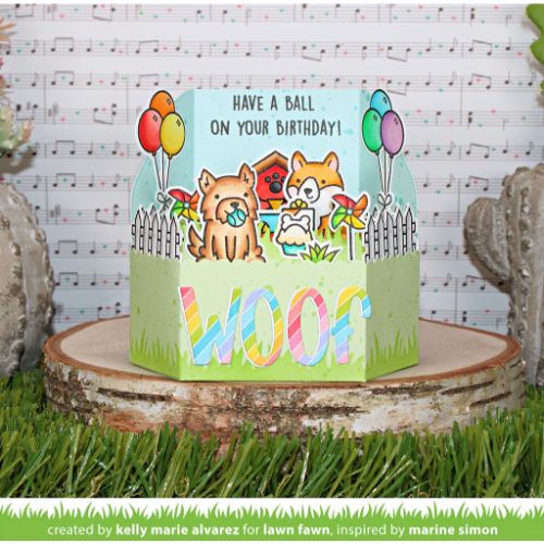 Lawn Fawn - Stamps - Yappy Birthday Add-on