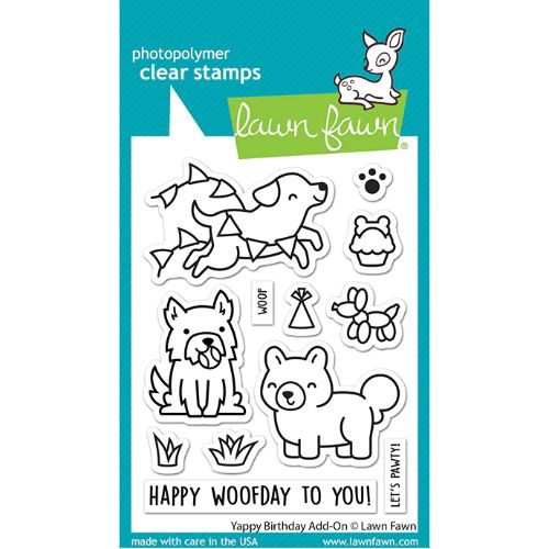 Lawn Fawn - Stamps - Yappy Birthday Add-on