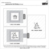 Lawn Fawn - Stamps - Pawsome Birthday